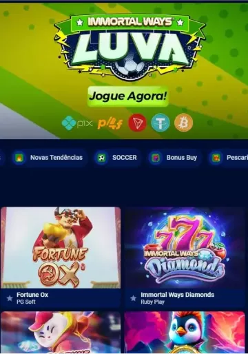 Menu de registro de novos jogadores da CITOBET