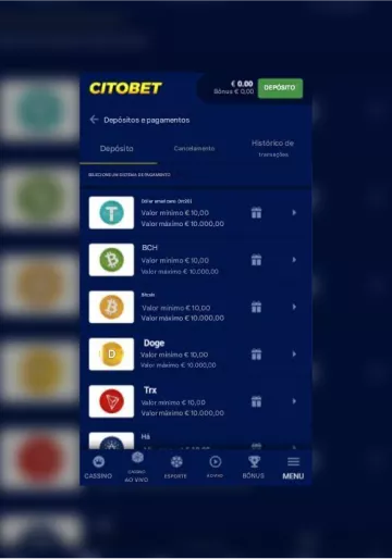 Caça-níqueis com jackpot na CITOBET